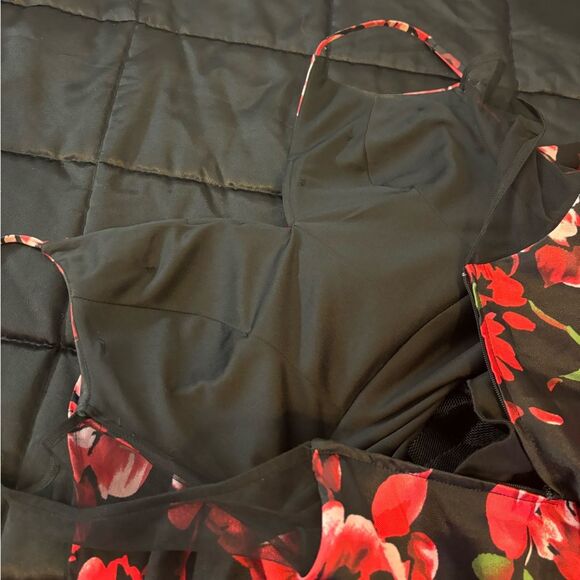 B. Smart Juniors Floral Rose Print Fit & Flare Mini Dress Size 1 - Picture 8 of 10